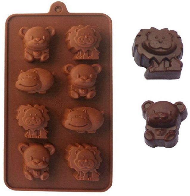 실리콘몰드124_동물8구, 1개