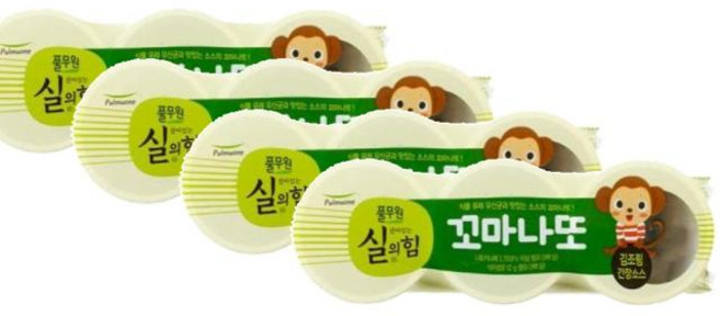 풀무원 꼬마나또 김조림 간장소스맛 3입, 4개, 89.7g