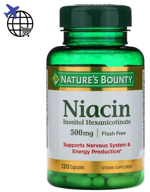 네이처스바운티 플러시 프리 니아신 이노시톨 120캡슐 CHECKYOU, 1개, 120정 - 쿠팡