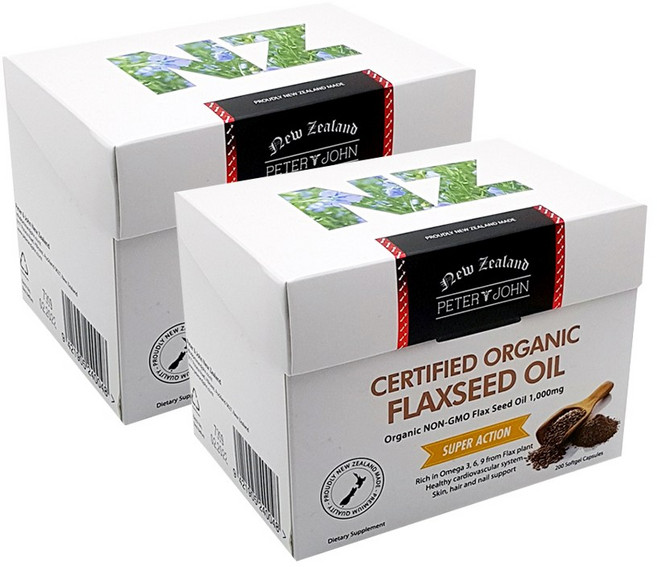 뉴질랜드 피터앤존 아마씨유 오일 오메가369 400캡슐, 1개, 400정