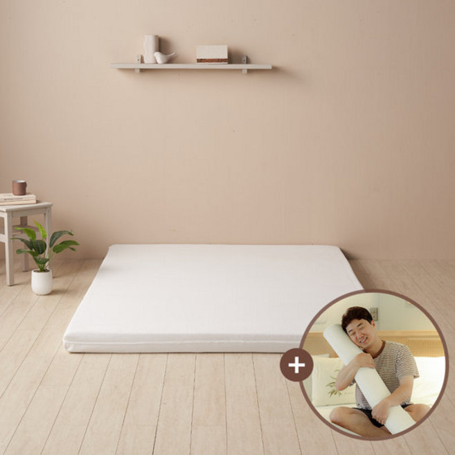 [무료배송]라누베 프리미엄 토퍼 매트리스(8cm/S) ★바디필로우증정★[불만족시 100％환불], 텐셀화이트