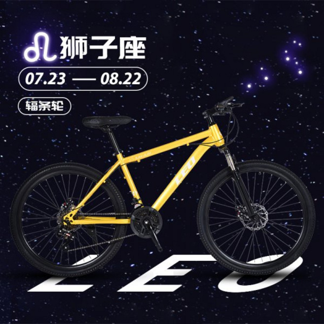 104300 산악자전거 충격흡수 하이브리드 고급휠셋 오프로드, 21속도_ 레오 스포크 휠 24 인치, 1개