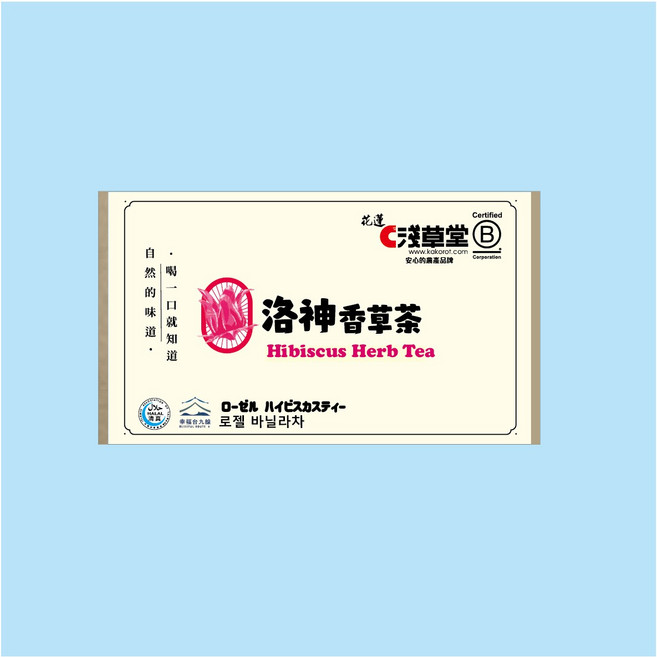 淺草堂 KAKOROT 洛神香草茶包 無添加 無糖, 3g, 1個, 12個裝
