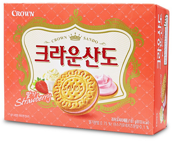 크라운 딸기산도, 1, 1개, 161g