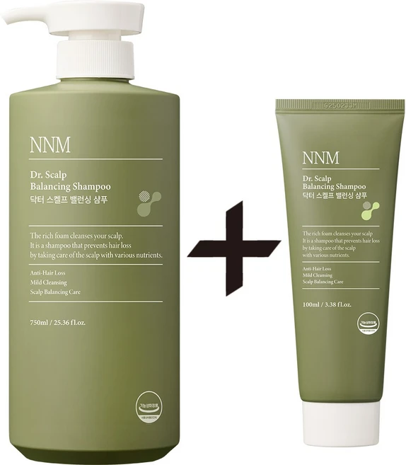 (탈모/두피케어) NNM 닥터 스켈프 밸런싱 샴푸+100ml 증정, 1개, 750ml - 쿠팡