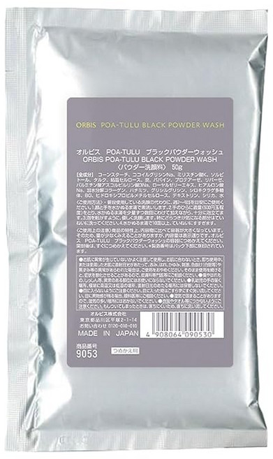 오르비스 ORBIS POA-TULU 블랙 파우더 워시 철회용 50g 효소 세안료, 1개, 1g