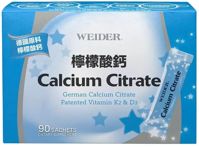 WEIDER 威德 檸檬酸鈣, 270g, 90包, 1盒