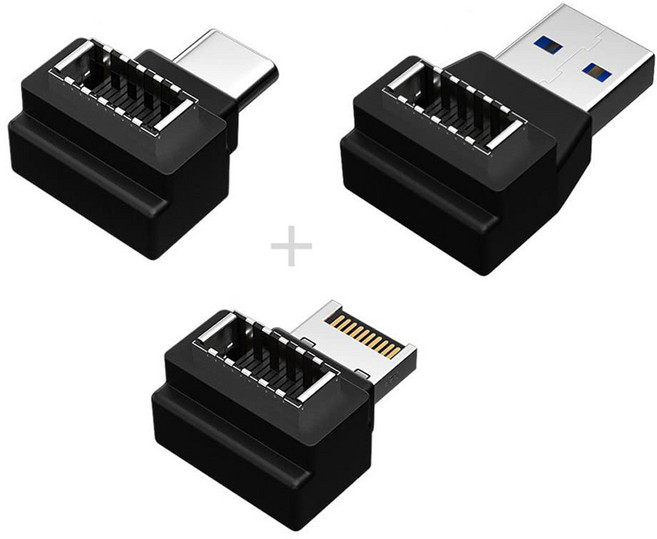 xiwai USB 3.1 A C USB-C 전면 패널 헤더 암 타입 E에서 남성 타입 타입 마더보드, 1개