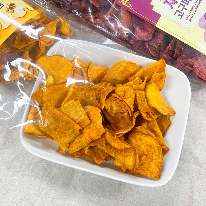 주전부리 대용량 사무실간식 스낵 황금고구마칩, 3개, 400g