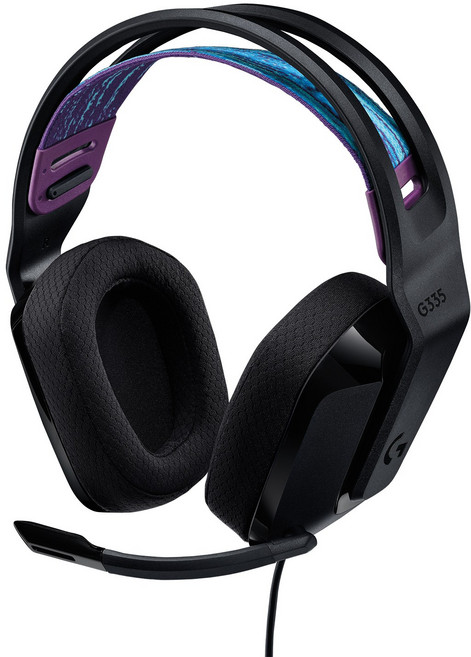 로지텍 G335 유선 게이밍 헤드셋, 981-001026, 0. 블랙