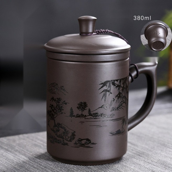 차거름망 찻잔 세트 차우리는컵, 14_타입N 찻잔+뚜껑+거름망, 1개