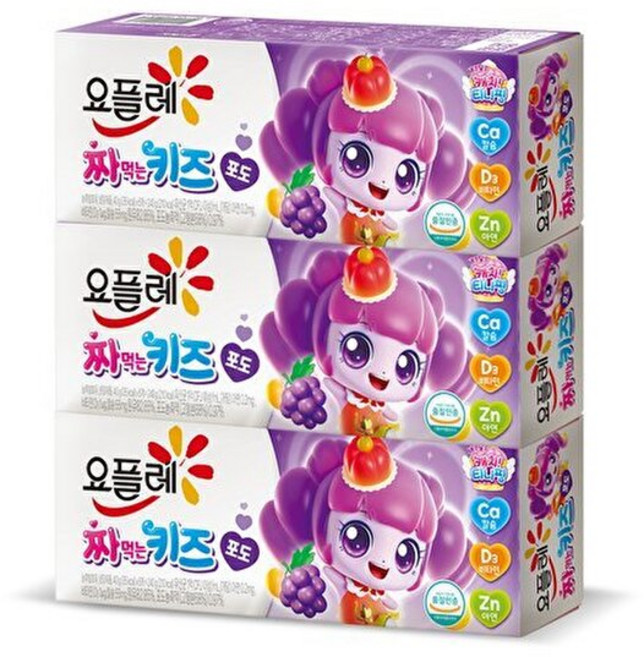 빙그레 [T] 요플레 짜먹는 키즈 포도 / 캐치티니핑, 240g