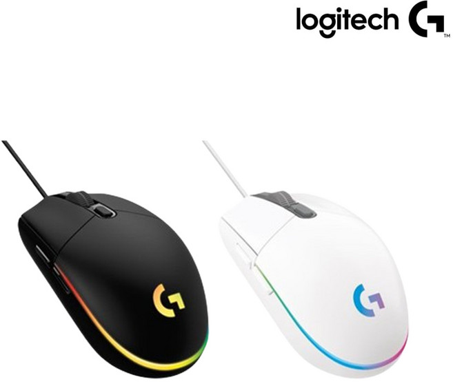 [로지텍코리아 정품] 로지텍G G102IC LIGHTSYNC 2세대 게이밍 마우스 (정품벌크), 화이트