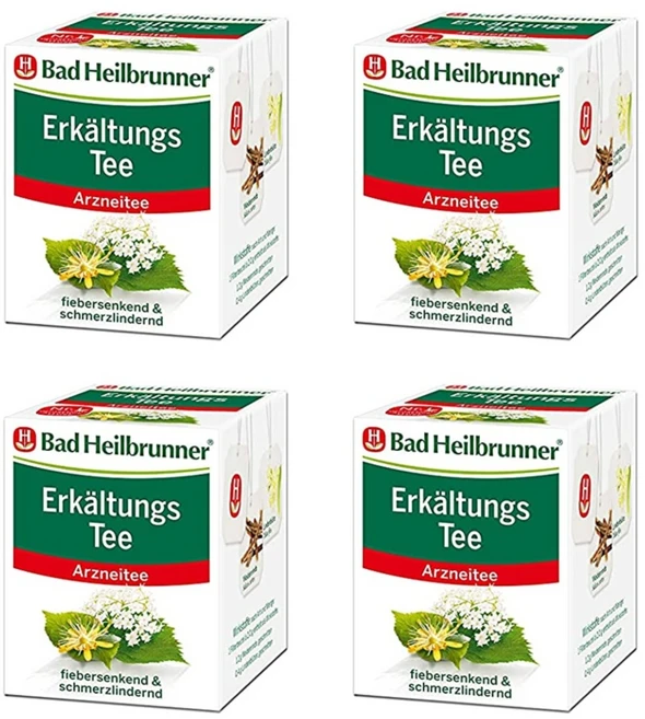 Bad Heilbrunner 바드 하일브루너 독일 버드나무 허브 티 4팩 Erkaltungs Tee 허브차 8티백팩 - 쿠팡