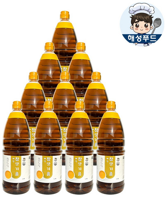 해성 참맛기름 업소용, 10개, 1.8L