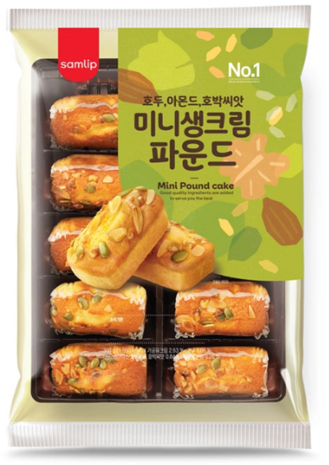 삼립식품 생크림파운드미니 360g x 2봉, 720g, 1개