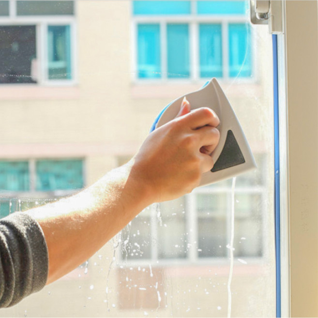 고양이 해먹 자리 자석 창문 닦이 아파트 거실 베란다 유리창 청소 바깥창클리너, 15-24(이중창), 1개