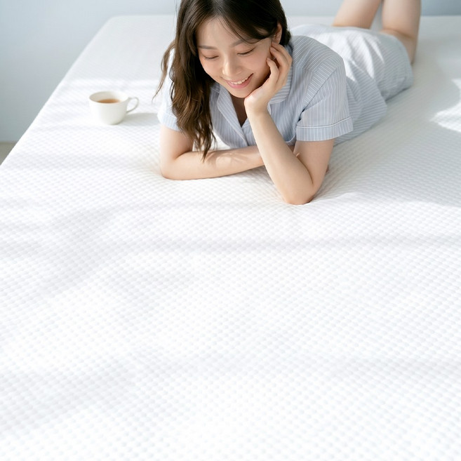 아추추 수퍼쿨 프리미엄 냉감 아이스 여름 침대 쿨 패드 시원한 매트, 스노렌 화이트, 쿨매트