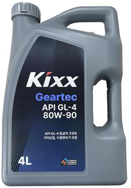 킥스 KIXX Geartec GL-4 80W-90 4L 수동미션오일, kixx Geartec GL-4 4L