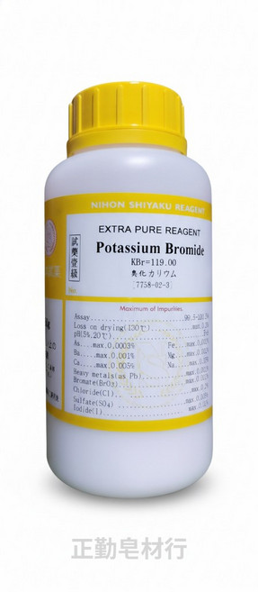 日試 溴化鉀 晶體 500克 試藥級, 1個