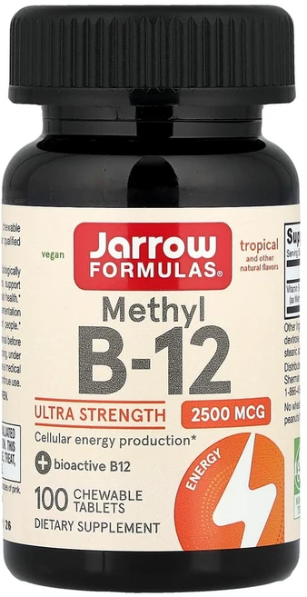 자로우포뮬러스 메틸 B-12 트로피컬 2500mcg 츄어블 100정, 1개 - 쿠팡