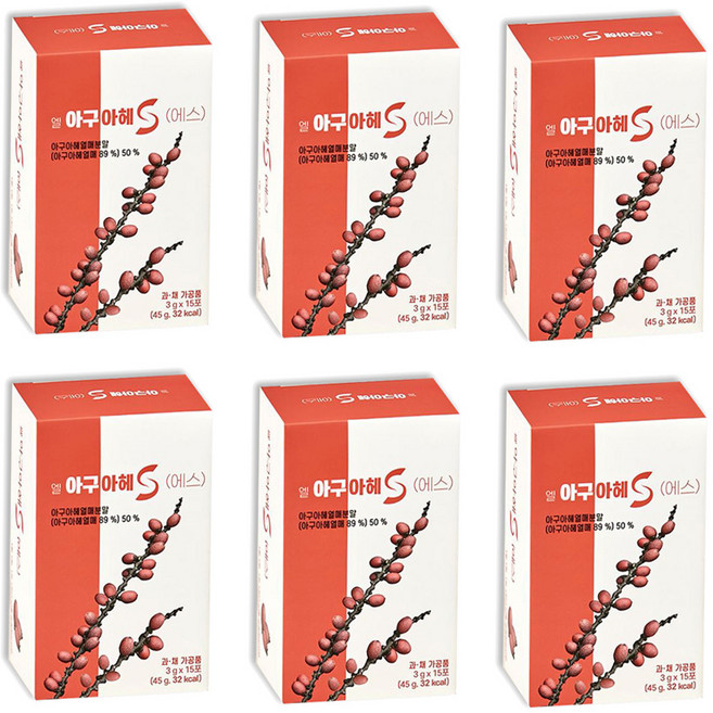 비엘헬스케어 신의선물 천연 식물성 에스트로겐 엘 아구아헤 S 에스 6박스 3개월분(1박스 3g x 15포), 1개