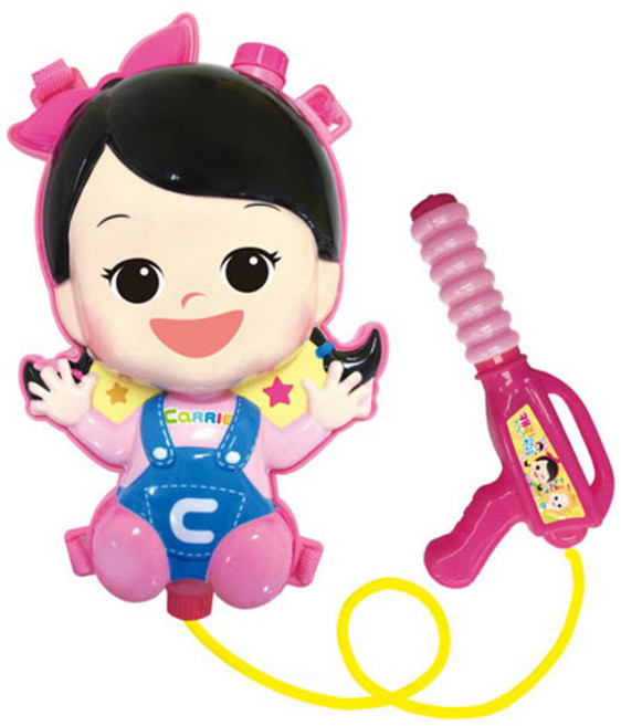 위니코니 디즈니 핑크퐁 로보카폴리 프린세스 유아 어린이 물총 배낭물총, 25. 캐리와장난감친구들 배낭물총, 1개