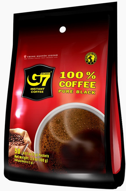 G7 지세븐 퓨어 블랙 커피 100g, 2g, 50개입, 1개
