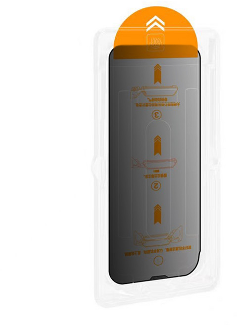 cZ思考家 iPhone 防偷窺 除塵艙秒貼保護貼, 1個