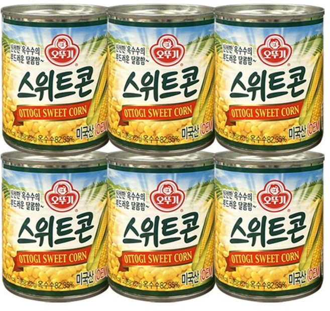 오뚜기 수퍼 스위트콘 통조림, 198g, 6개