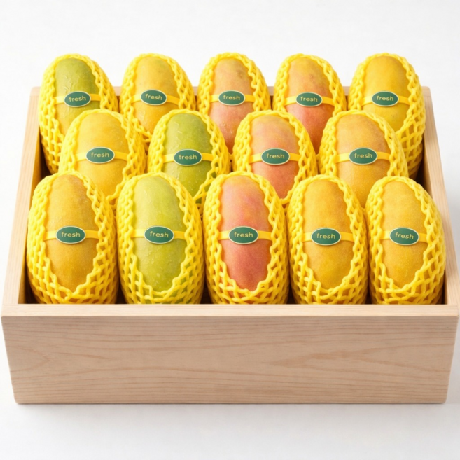 [직수입단독특가] 최고급 프리미엄 태국 마하차녹 무지개 골드망고, 1박스, 4kg