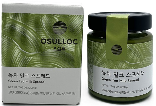 오설록 녹차 밀크 스프레드, 200g, 6개