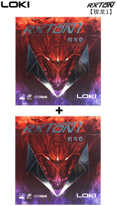 로키 록스톤1 탁구 러버 1+1 세트 Loki RXTON I 왕하오 입문 훈련용 점착 라바 2장, 1개