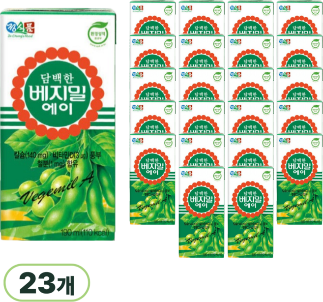 담백한 베지밀 에이, 190ml, 23개