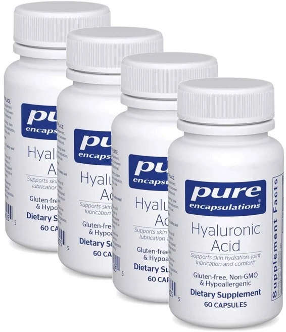 퓨어인캡슐레이션 히알루론산 캡슐 Pure Encapsulations Hyaluronic Acid, 4개, 60정 - 쿠팡