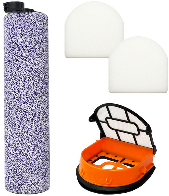 [호환] BNC INT 샤크 닌자 하이드로백 WD210KR 물걸레 무선 청소기 소모품 브러쉬 롤+필터 세트, 1세트, 수량