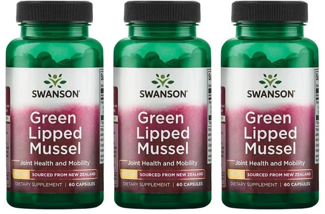 스완슨 초록입홍합 swanson 뉴질랜드 초록홍합 추출물 500mg 60정 X 3통, 3개 - 쿠팡