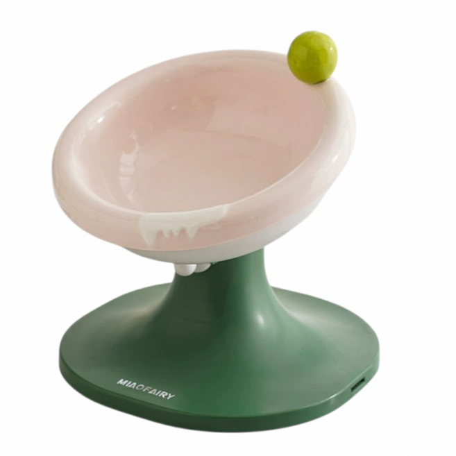 그램도그 강아지 고양이 높이조절 식기, 1개, 핑크