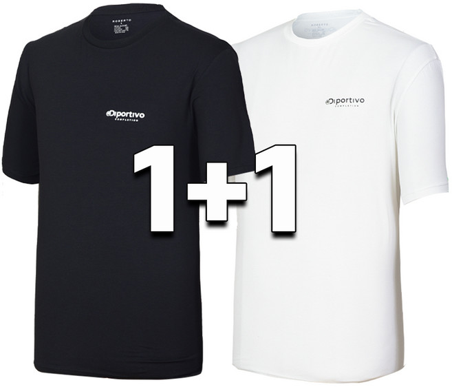 워킹맨 아울렛 1+1 시원한 쿨링 반팔 라운드 면티 기능성 티셔츠 상의 일상복 A317