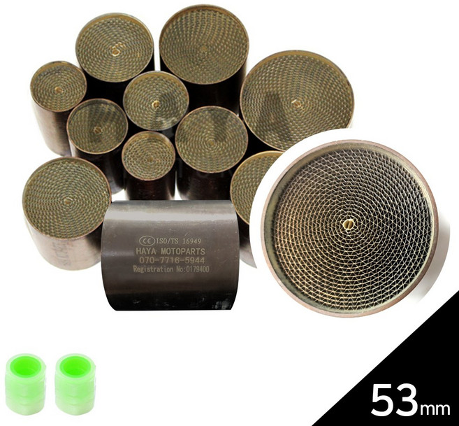 당일발송 KR쿠팡 오토바이 머플러 촉매/소음기 573097523 KR쿠25/촉매+야밸, 1개, 지름 53미리