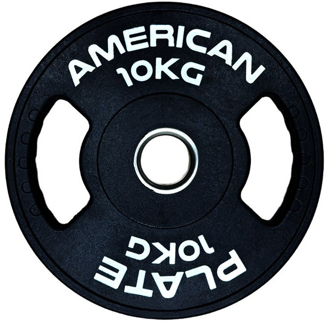 아메리칸플레이트 중량원판 우레탄 블랙 TPU 냄새없는 바벨 플레이트 프리미엄 헬스 10kg 2개