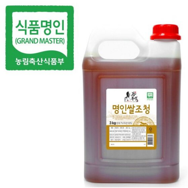두레촌 명인 쌀조청 3kg 조청 쌀엿 고당 물엿 꿀, 1개
