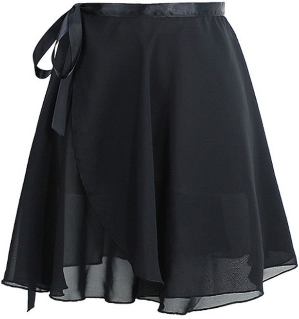 라라티나 바벨 여성 성인용 학생용 발레복 쉬폰 스커트