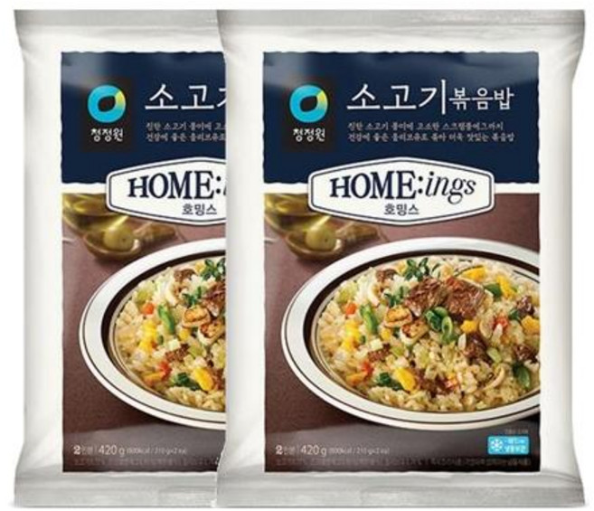 청정원 호밍스 소고기 볶음밥 420g x 2봉, 2개