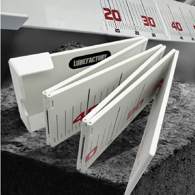 물고기 계측자 측정자 낚시줄자 루어팩토리 LSM-100 게임체인져 하드룰러, 1개, 루어팩토리 계측자