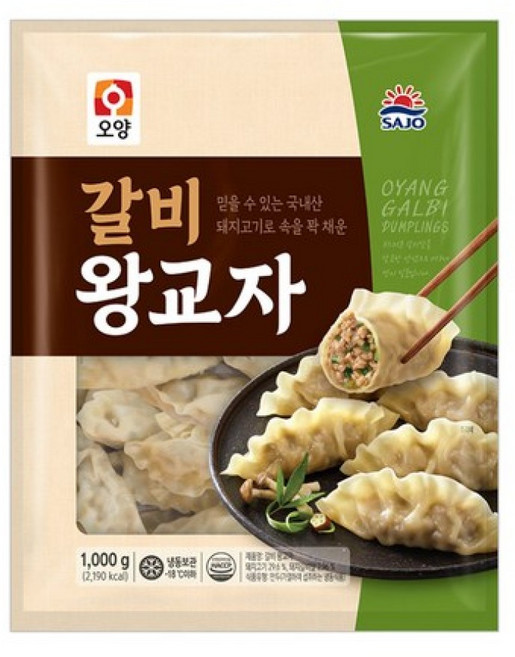 사조오양 갈비 왕교자 1kg, 2개