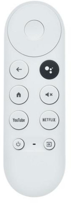 2020 구글 크롬캐스트 4K HDTV용 G9N9N Bluetooth 음성 리모컨 액세서리(리모컨만 해당), 1) White Remote Control, 1개
