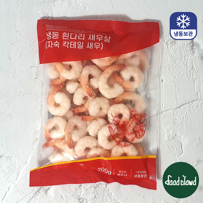 자숙 칵테일새우 생새우살 냉동흰다리 새우살 200g 1팩 71/90, 1개