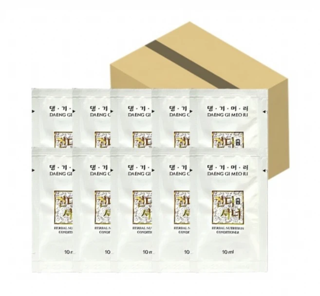 댕기머리 컨디셔너 10mlX10개입 일회용 소포장 여행용, 1개 - 쿠팡