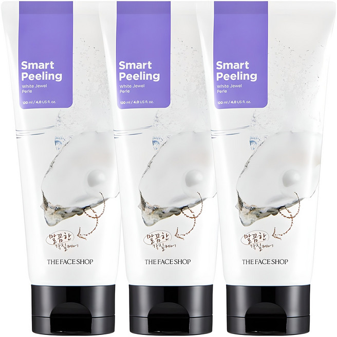 더페이스샵 스마트 화이트 쥬얼 필링 젤, 120ml, 3개